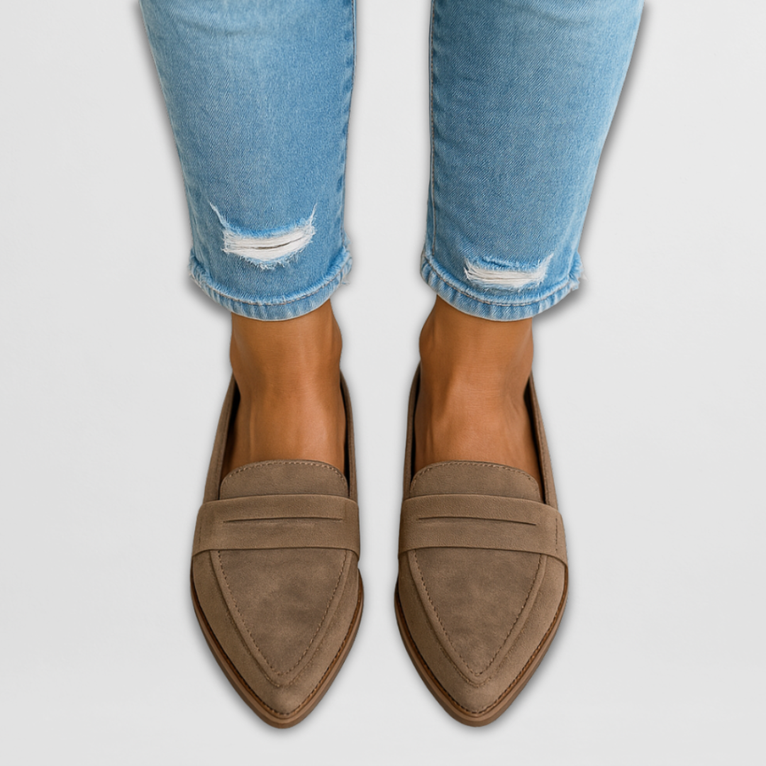 Orlena | Suede Loafers