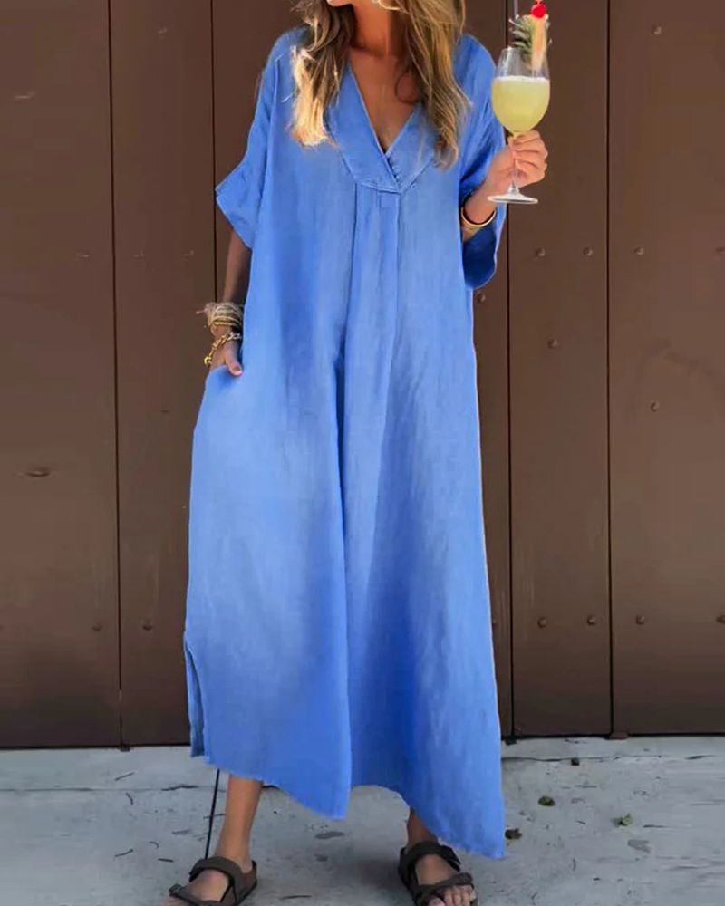 SAENE™ | Casual Cotton Dress