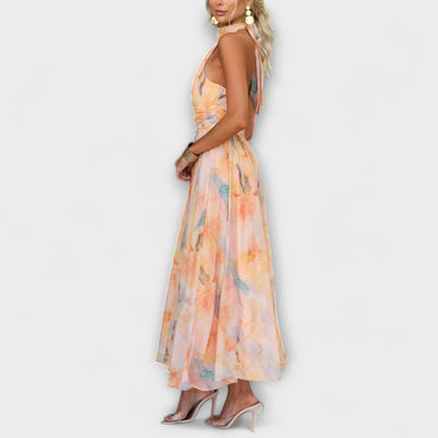 Dream Flow Watercolor Maxi Dress