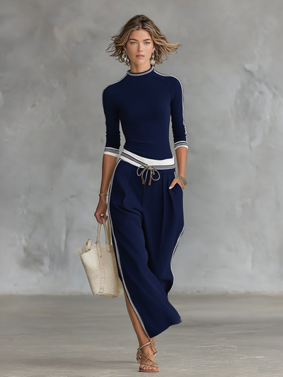 Sports Drawstring Two-piece Set