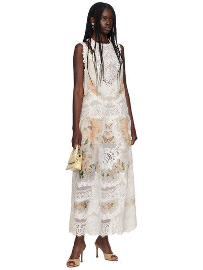 NATURA LACE PATCH TANK DRESS