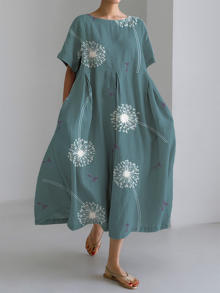 Aurora™ | Maxi Dress with Dandelion Print