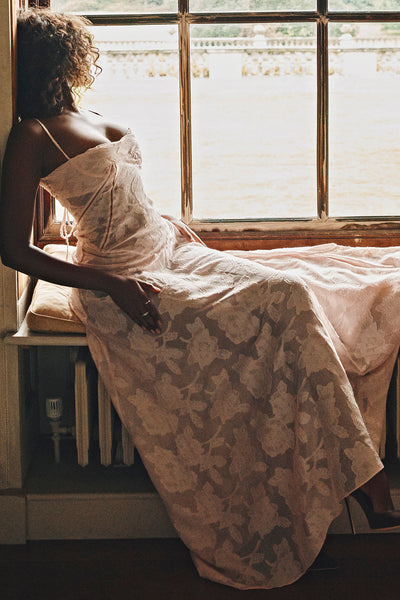 Paulette™ | Elegant Long Dress with Corset