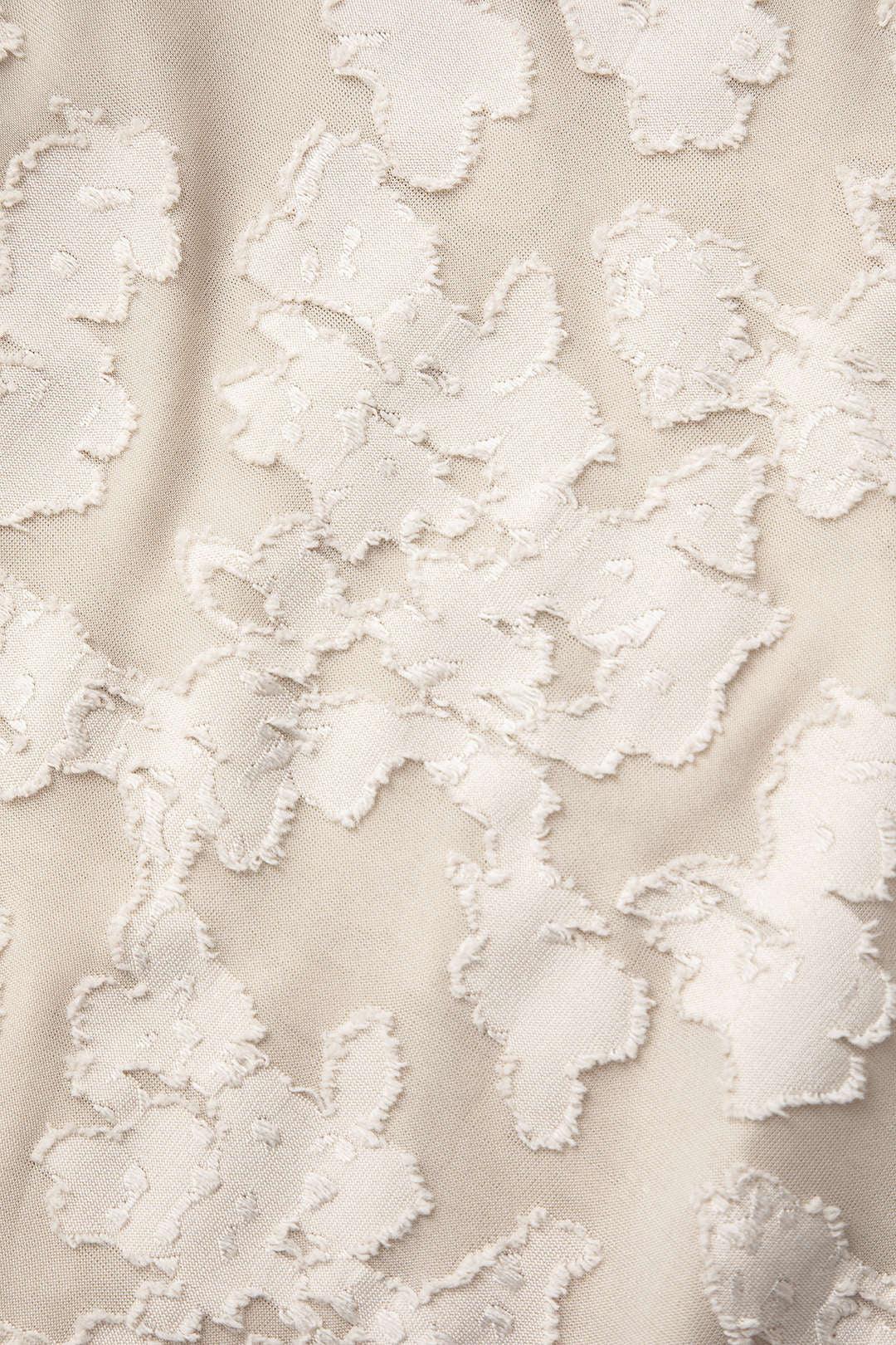 Beige Bell Floral Maxi Dress