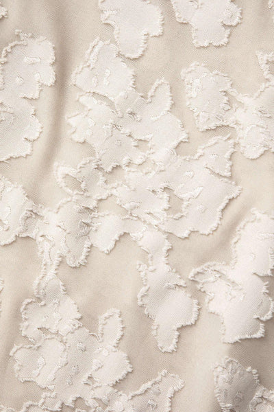 Beige Bell Floral Maxi Dress