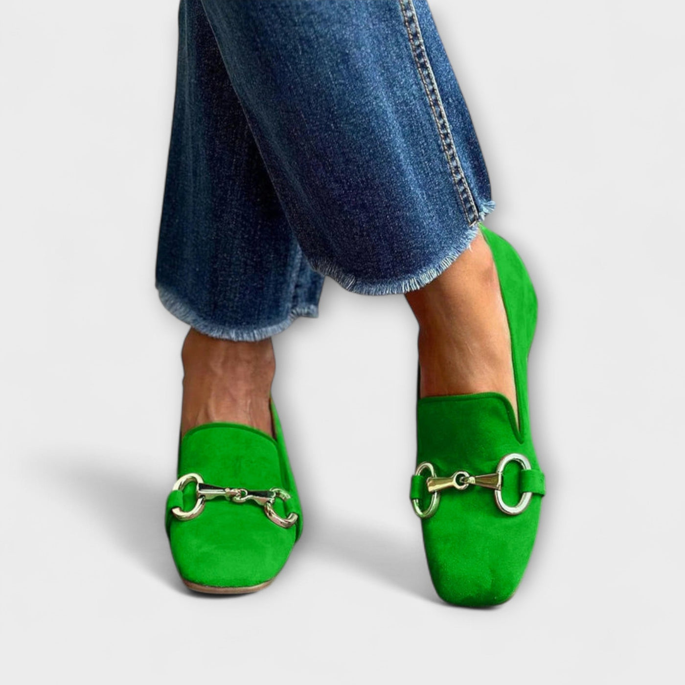 Gwen | Moccasins with square tip and buckle