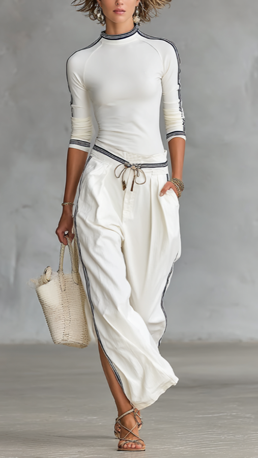 Sports Drawstring Two-piece Set