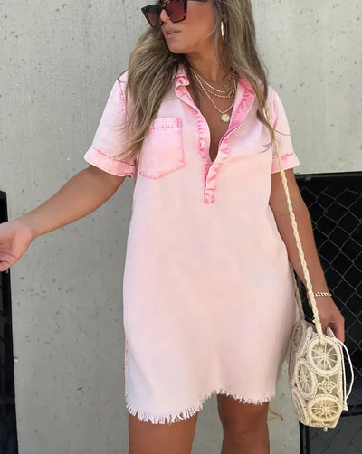 Vera™ | Elegant Denim Dress