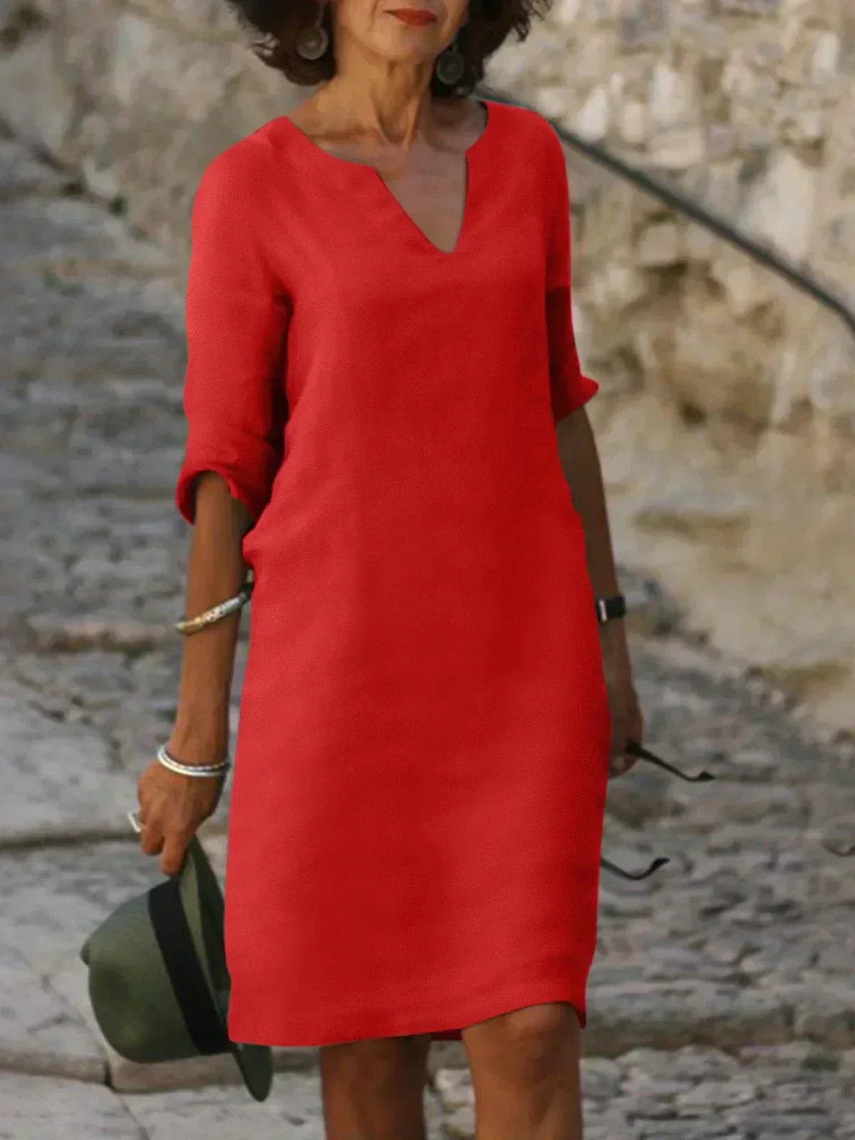 Beatrice™ | Elegant Dress with Refined V-Neck