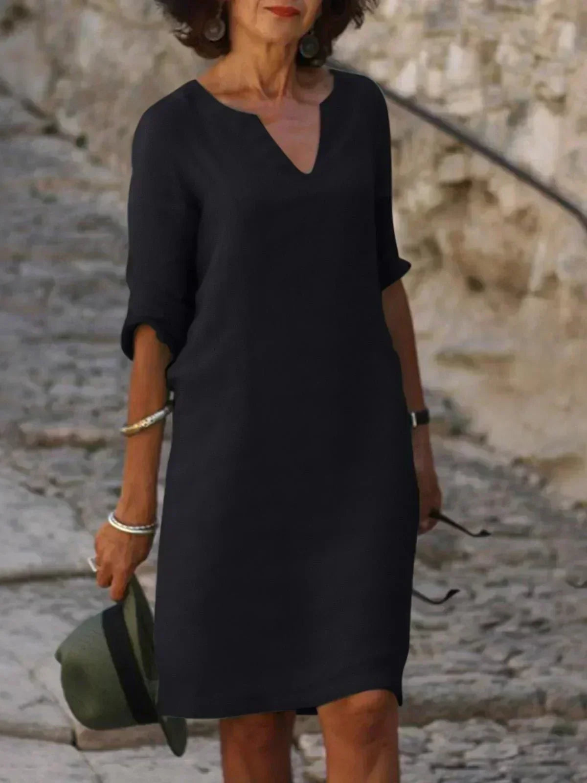 Beatrice™ | Elegant Dress with Refined V-Neck