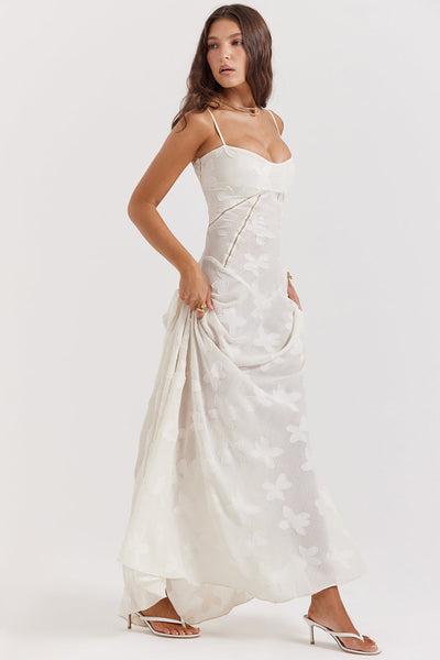 Paulette™ | Elegant Long Dress with Corset