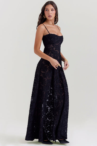 Paulette™ | Elegant Long Dress with Corset