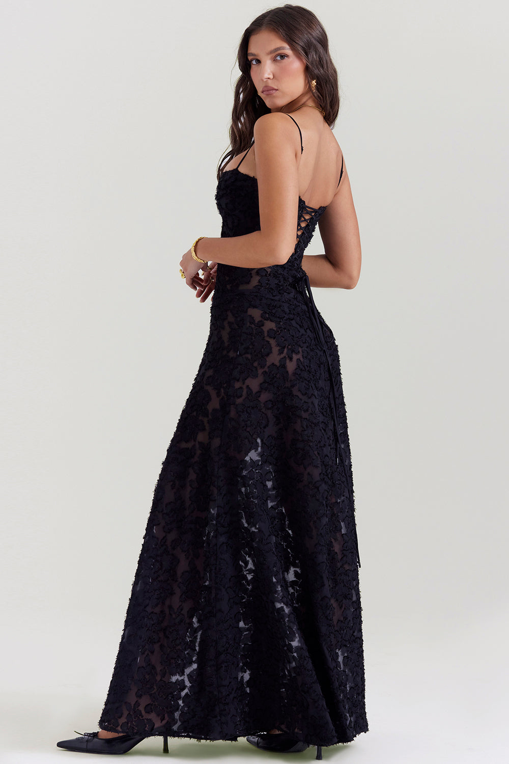 Paulette™ | Elegant Long Dress with Corset