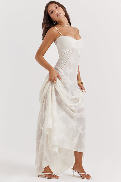 Paulette™ | Elegant Long Dress with Corset